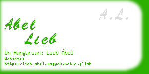 abel lieb business card